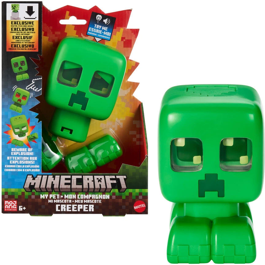 Mattel MINECRAFT interaktyvi figūrėlė – My Pet Creeper (JGX49)
