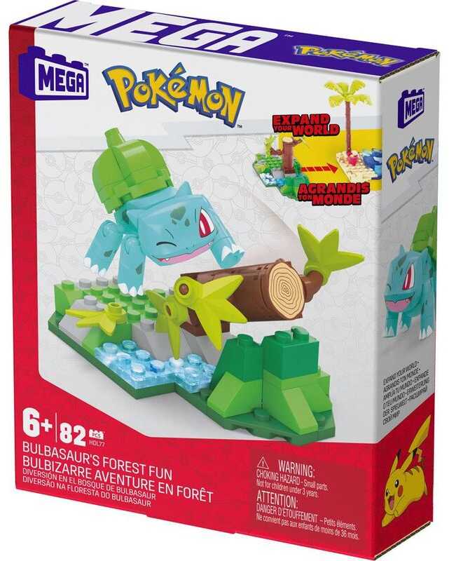 Mattel Mega Construx Blocks Pokemon Bulbasaur Forest Fun