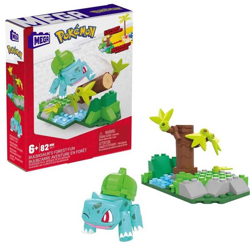 Mattel Mega Construx Blocks Pokemon Bulbasaur Forest Fun