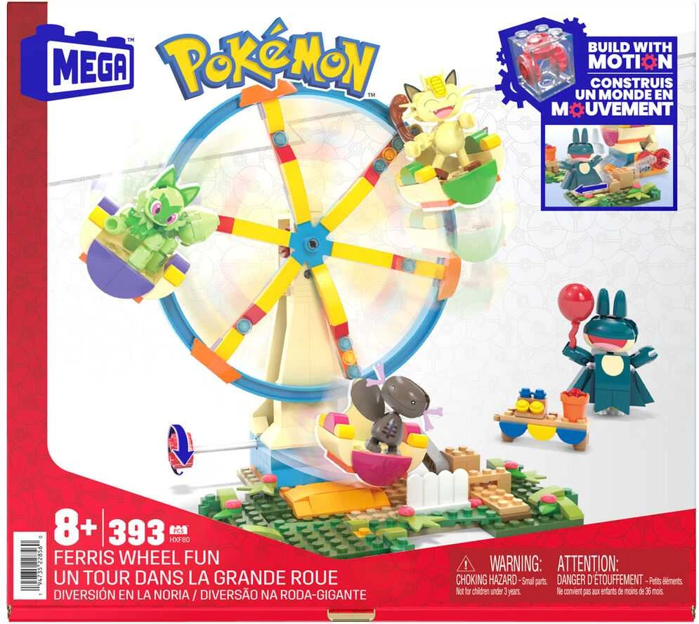 Mattel MEGA - Pokémon konstruktoriaus rinkinys Ferris ratas su figūrėlėmis - 393 detalės (HXF80)