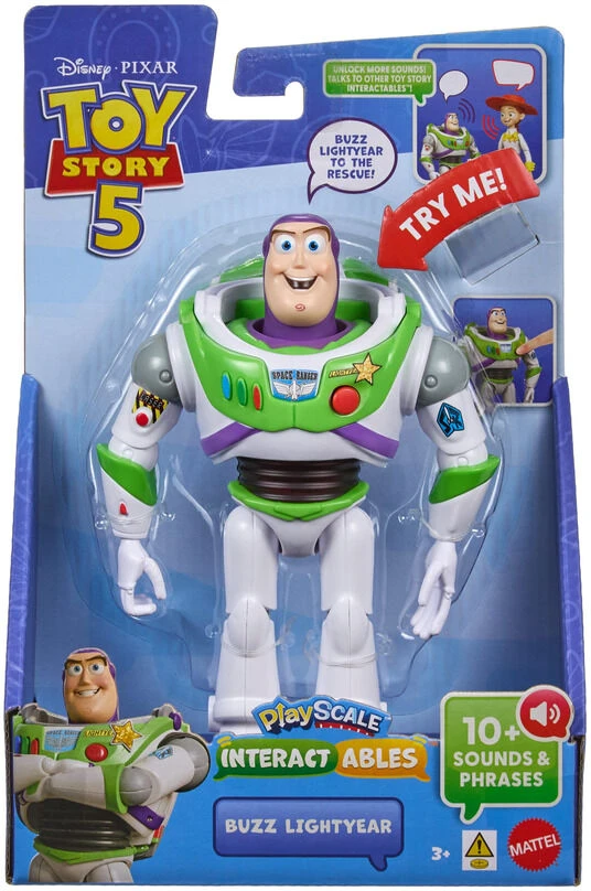 Mattel Spanish Disney Pixar Toy Story 5 Buzz Lightyear chatty figure 23cm
