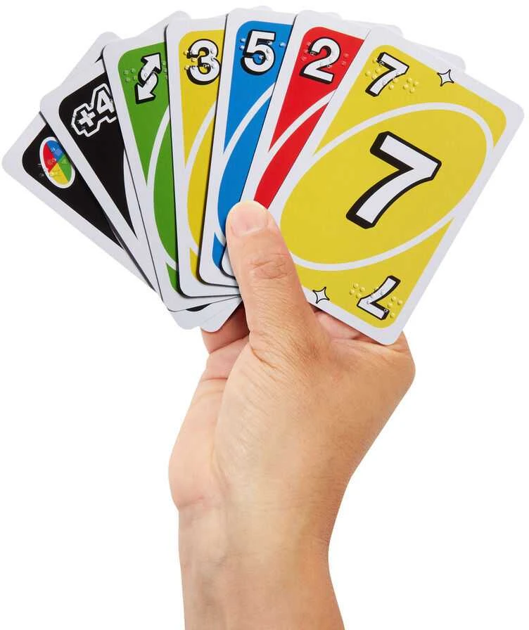 Mattel UNO Braille card game