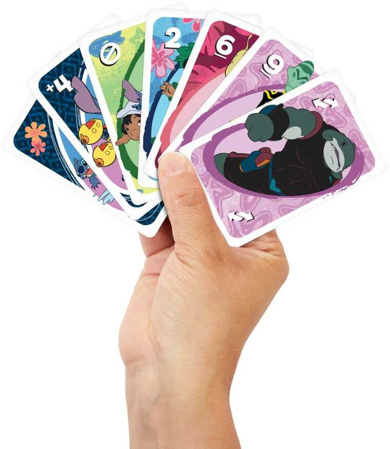 Mattel UNO Disney Lilo ir Stitch vakarėlių kortų žaidimas