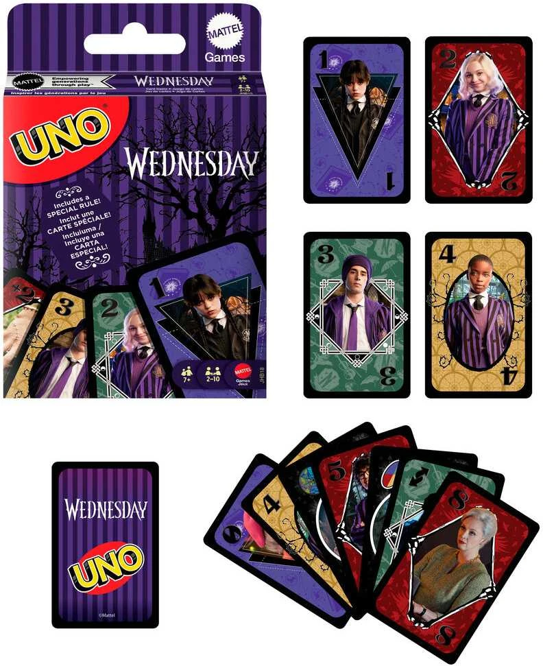 Mattel UNO kortos WEDNESDAY (JHB18)