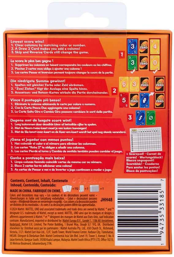 Mattel UNO kotos ZERO (JHH48)