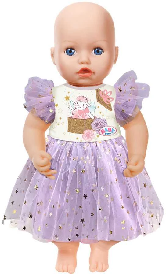 Zapf Violetinė sijonėlio suknelė 43 cm lėlei (Baby born)