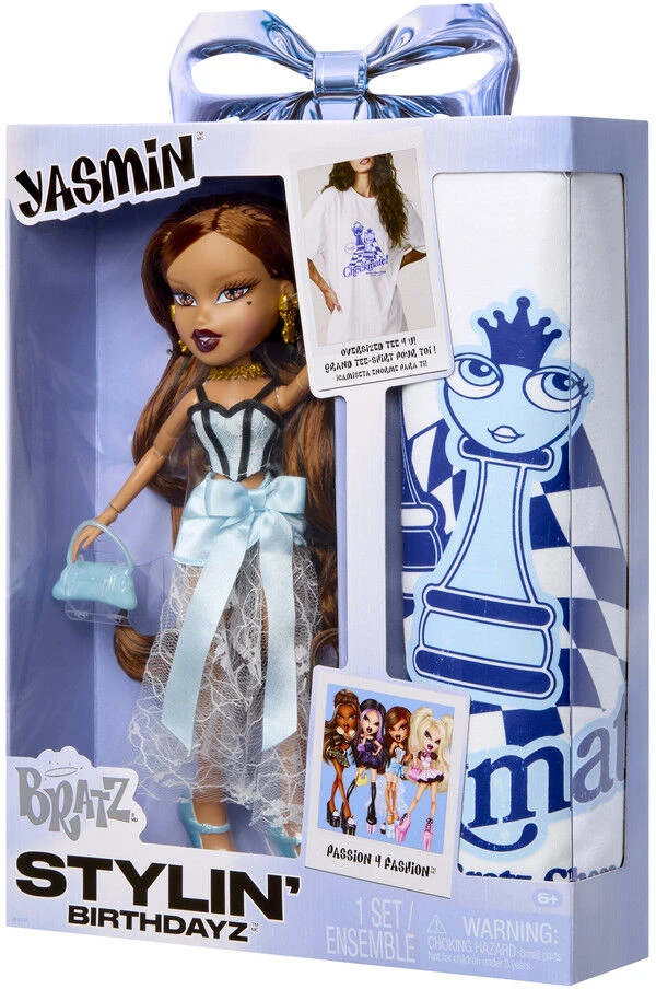 MGA Bratz Stylin Birthday Yasmin doll + t-shirt