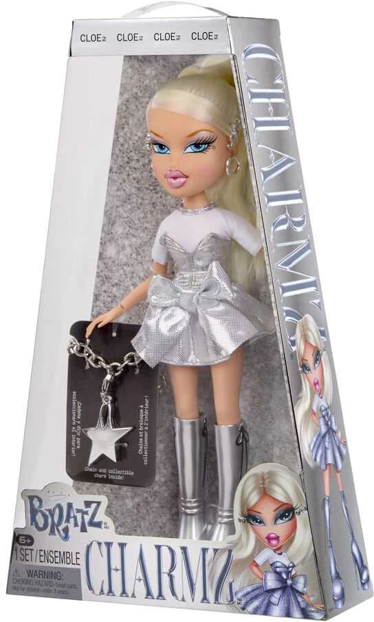 Bratz Charmz Cloe Doll 599326 599333EUC lėlė su pakabukais