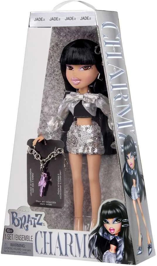 Bratz Charmz Jade Doll 599326 599357EUC lėlė su pakabukais