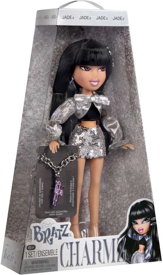 Bratz Charmz Jade Doll 599326 599357EUC lėlė su pakabukais