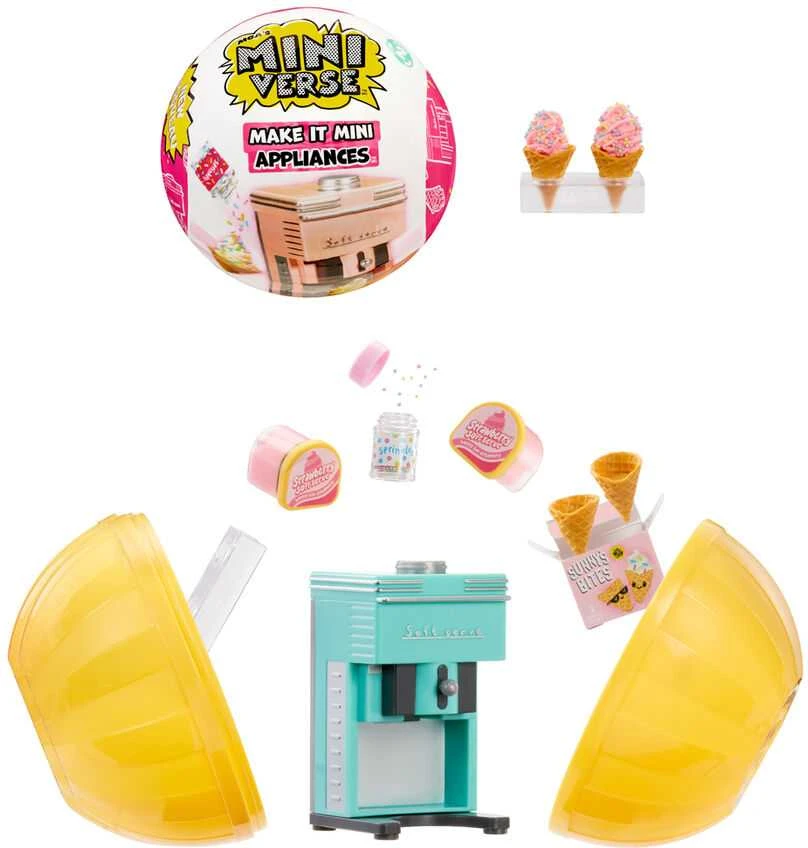 Žaislų rinkinys vaikams MGAs Miniverse Make It Mini Appliances Serija 2 523444 EUC