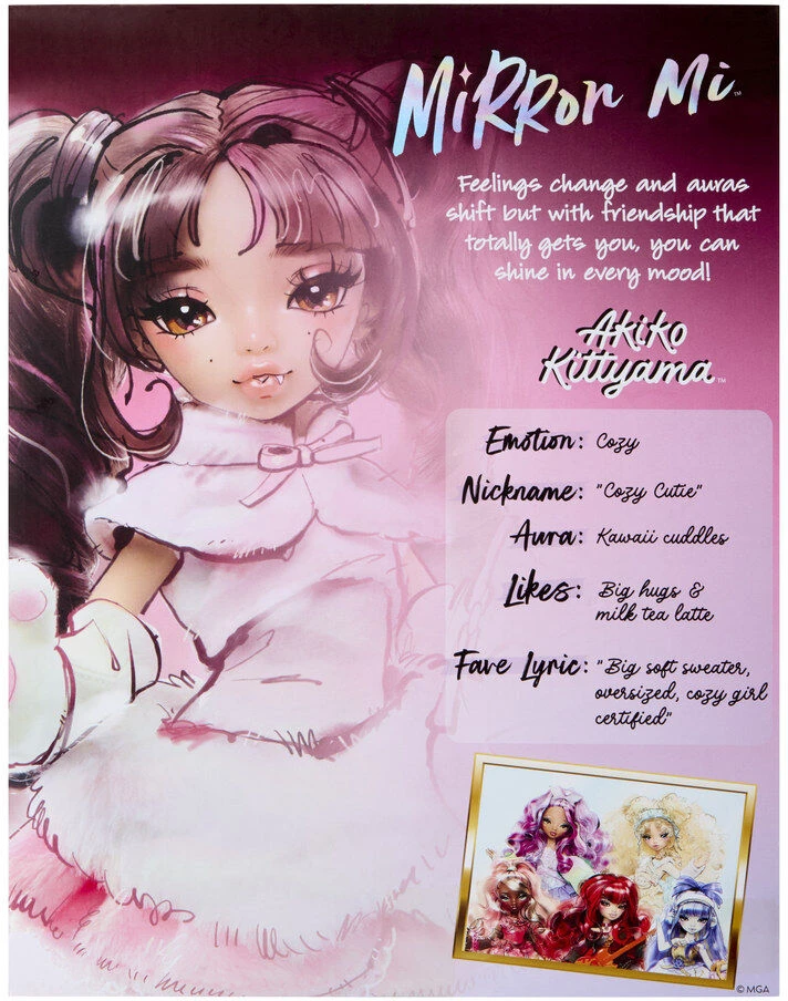 MGA MirrorMi Akiko Kittyama Cozy doll 26cm