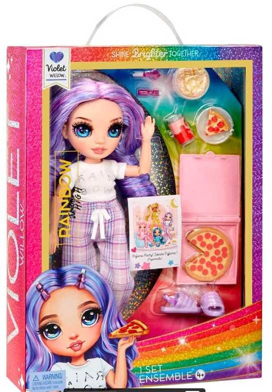 MGA Lėlė Junior High Pižamų Vakarėlio kolekcija Violet violetinė 503705-EUC