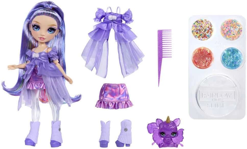 MGA Lėlė Rainbow High Rainbow Shimmers su gleive Violet violetinė 122425-EU