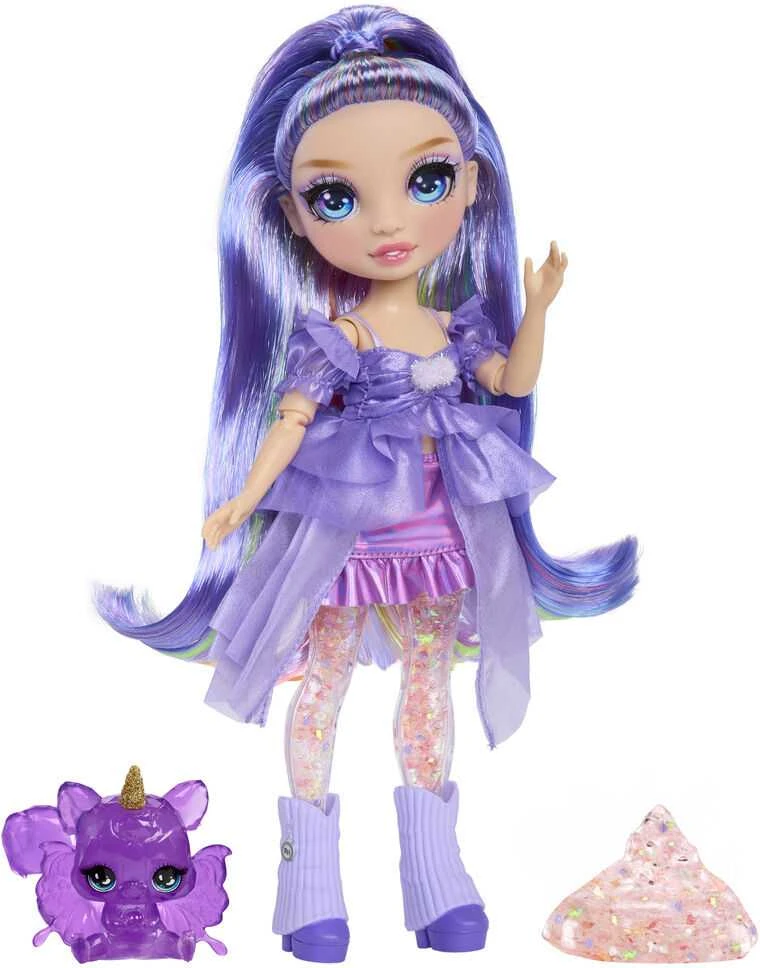 MGA Lėlė Rainbow High Rainbow Shimmers su gleive Violet violetinė 122425-EU