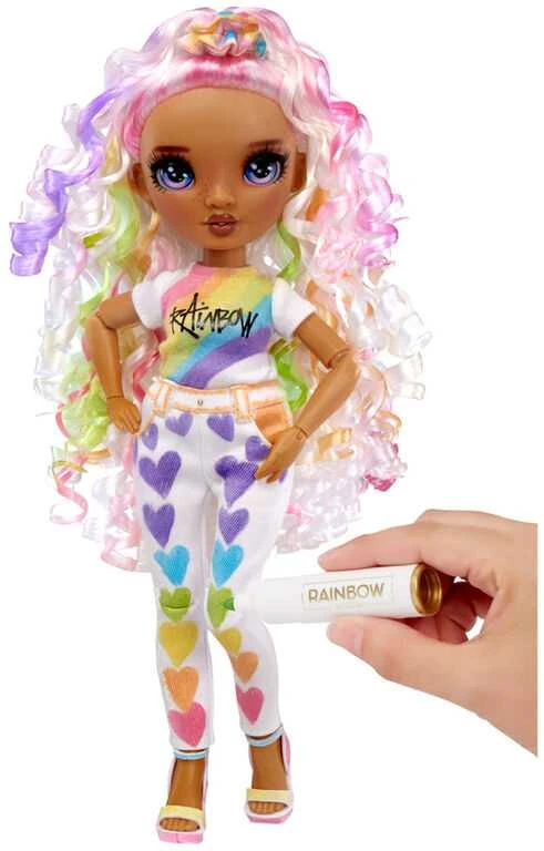 Rainbow High Color&Create lėlė su priedais Violetinė MGA 594147EUC