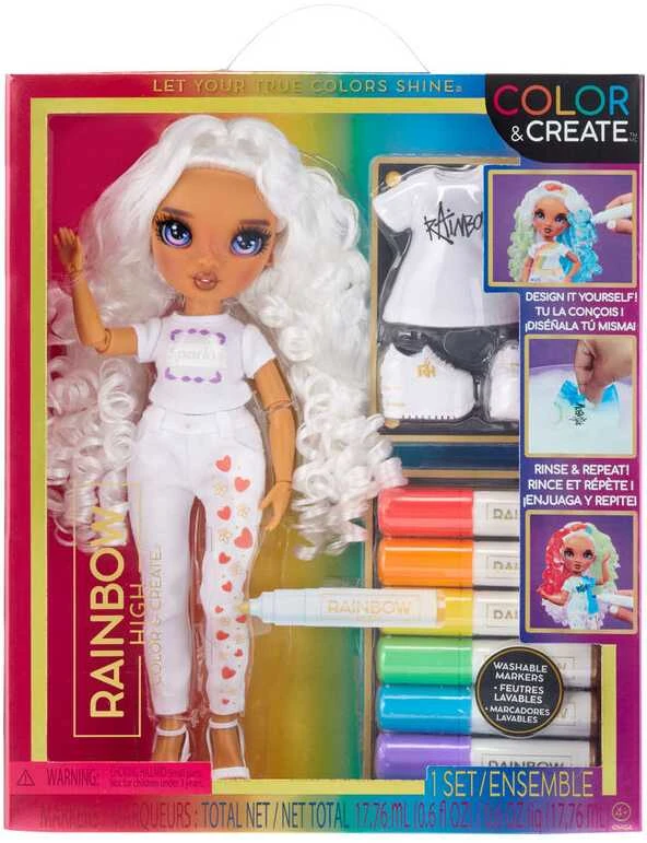 Rainbow High Color&Create lėlė su priedais Violetinė MGA 594147EUC
