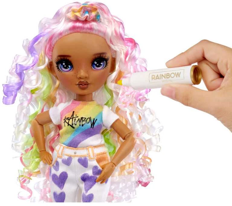 Rainbow High Color&Create lėlė su priedais Violetinė MGA 594147EUC