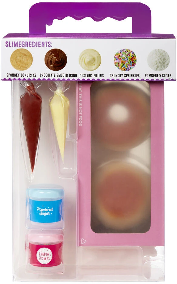 MGA Slime Life DIY Choco Icing Round & Kreminis Filled Donut kit