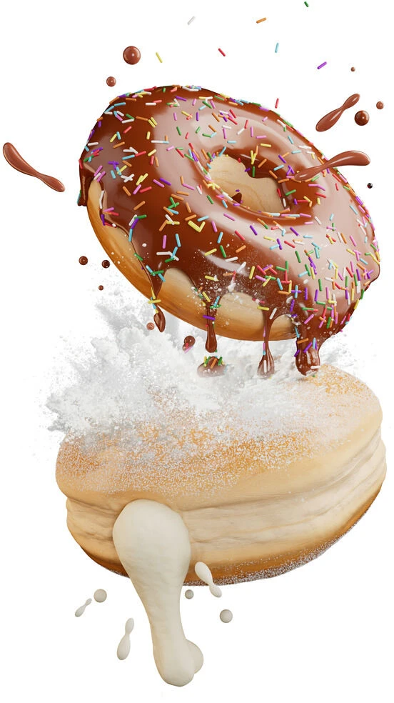 MGA Slime Life DIY Choco Icing Round & Kreminis Filled Donut kit
