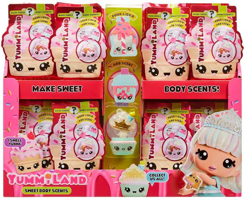 MGA Body 526476-EUC Yummiland Num Noms kūno kvapų rinkinys PDQ pakuotėje