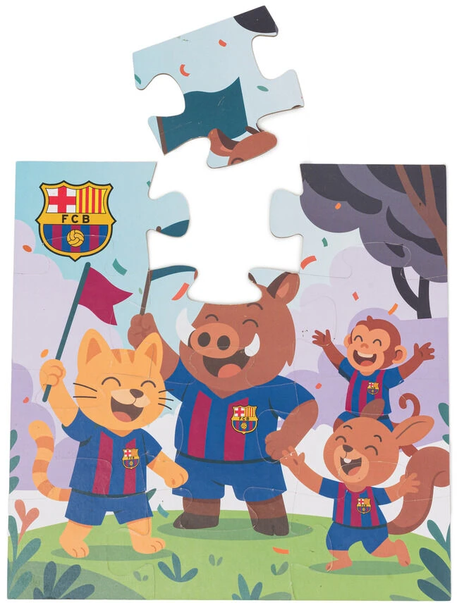 Dėlionė Miniland Barcelona Real Puzzle 12 vienetų FC Barcelona