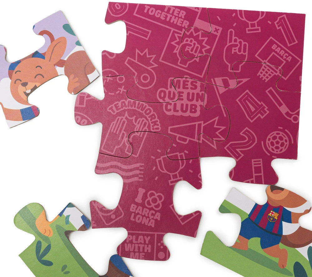 Dėlionė Miniland Barcelona Real Puzzle 12 vienetų FC Barcelona