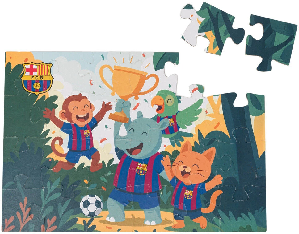 Dėlionė Miniland Barcelona Real Puzzle 24 elementai - FC Barcelona