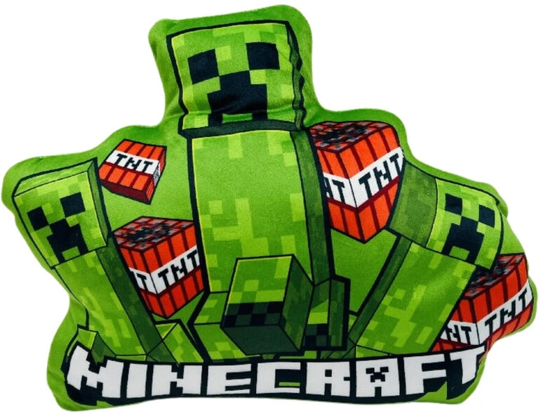 Minecraft Creeper pagalvė su TNT raštais