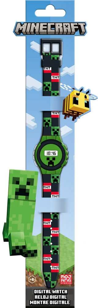 Kids Licensing Minecraft Led laikrodis