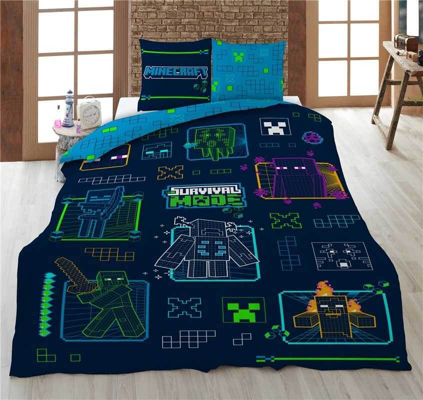 Mojang Studios Minecraft microfibre duvet cover bed 90cm