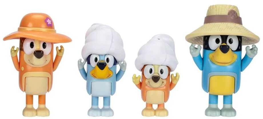 TM Toys BLUEY atostogų figūrėlė 4 vnt. šeimos kelionėms