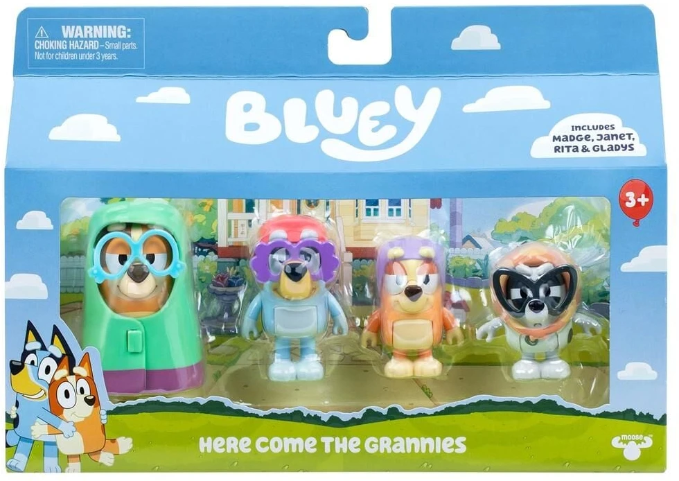 Moose TM Toys Figūrėlės Bluey močiutės 4 vnt. rinkinys