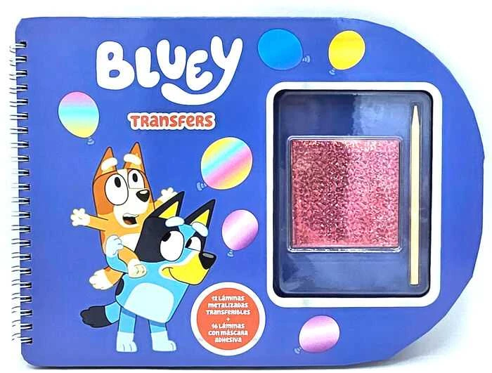 Moose Bluey transfers notebook