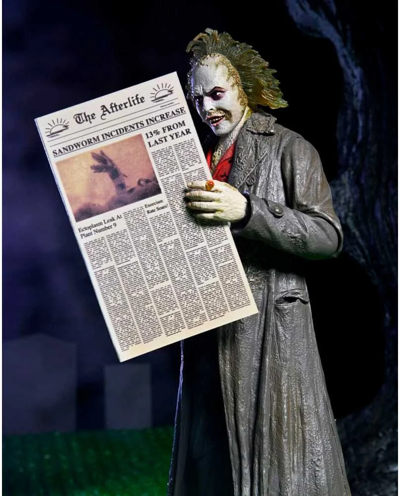 Neca Beetlejuice 1988 Ultimate Beetlejuice: Tour Guide The Bio-Exorcist figure 18cm