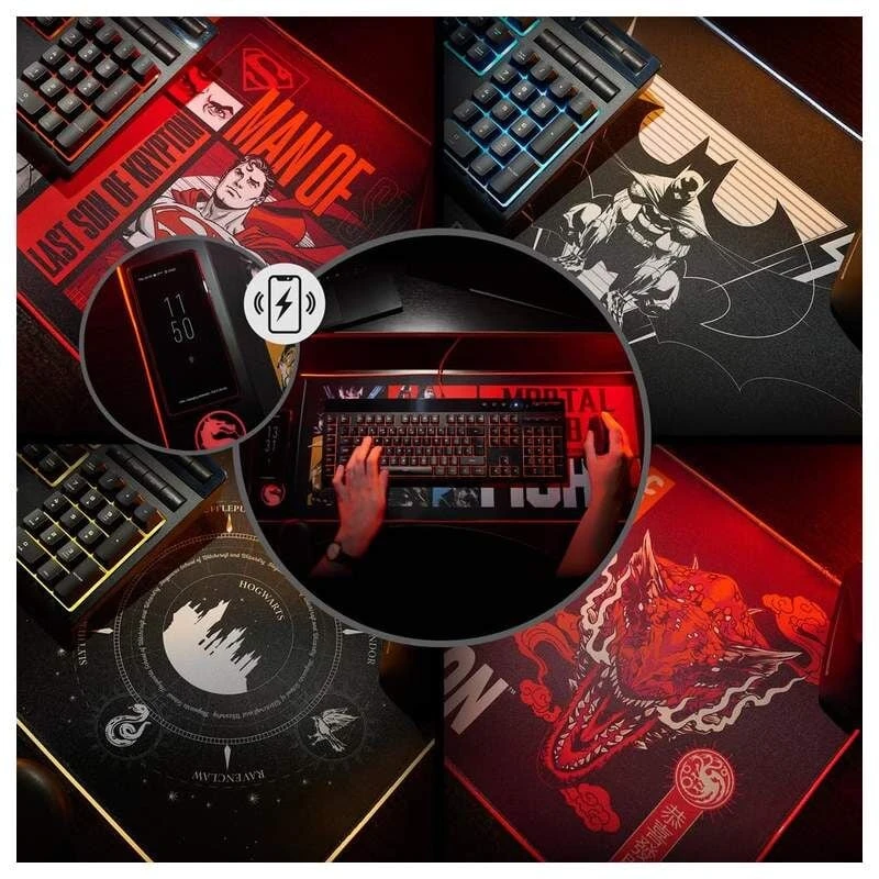 Carruzzo Numskull Games 154923 pelės kilimėlis Žaidimo pelės padėkliukas Juoda, Multi spalvos, Raudona