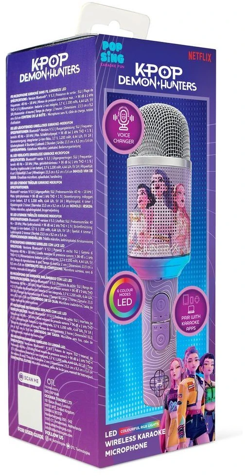 Otl Technologies OTL - K-POP Wireless Karaoke Microphone LED Light Up