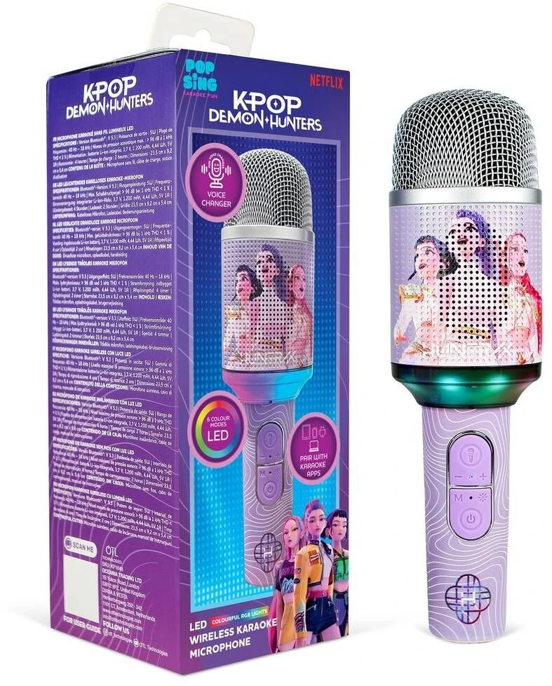 Otl Technologies OTL - K-POP Wireless Karaoke Microphone LED Light Up