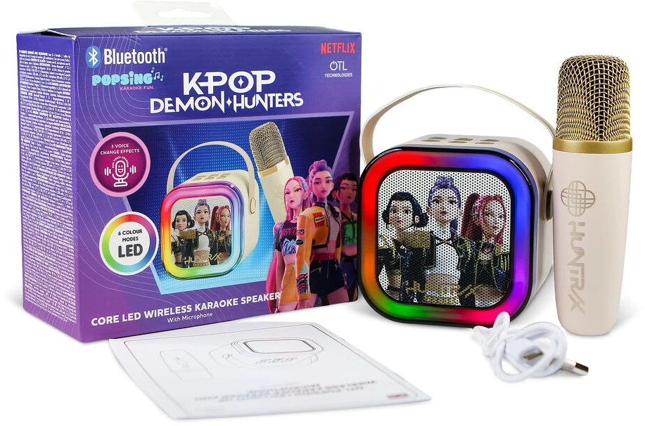 Otl Technologies Kpop Demon Hunter Kreminis Wireless Karaoke Speaker with 2 microphone