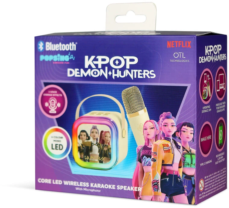 Otl Technologies Kpop Demon Hunter Kreminis Wireless Karaoke Speaker with 2 microphone
