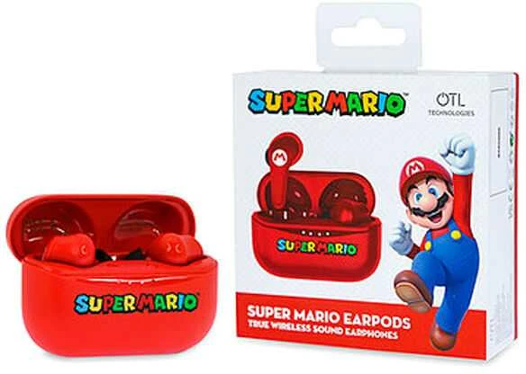 OTL Super Mario TWS belaidės ausinės, Raudonos spalvos