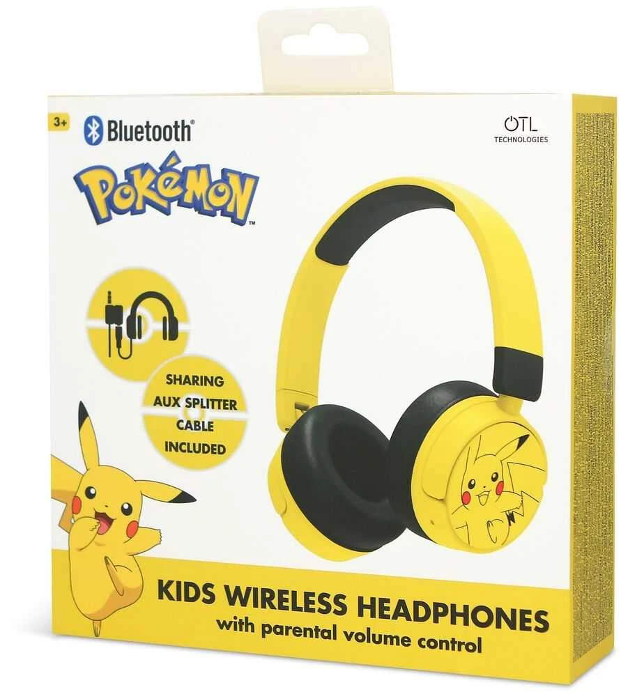 OTL - „Bluetooth“ ausinės su tėvų kontrole - Pokemon Pikachu, geltonos