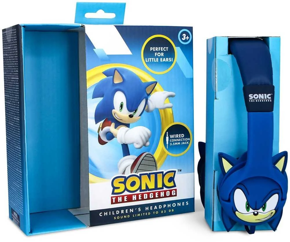 Otl Technologies Vaikiškos Ausinės OTL Sonic the Hedgehog su guminėmis ausimis