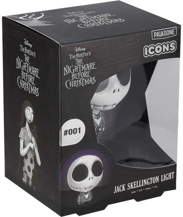 Paladone Šviestuvas - PP TNBC Jack Skellington 10 cm Juoda ir Balta