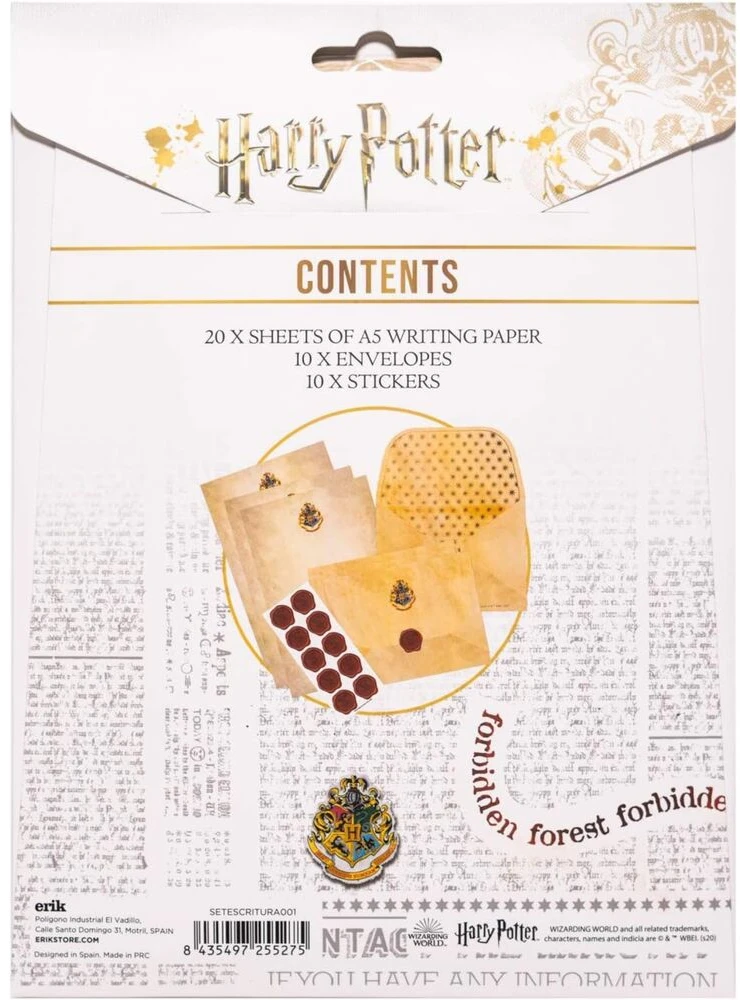 Paladone Harry Potter Hogwarts letter writing set
