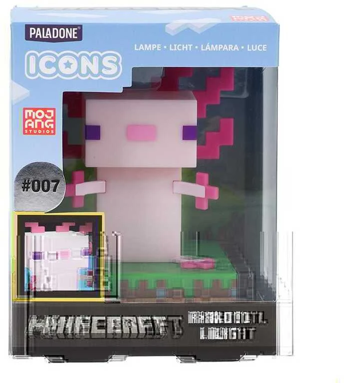 Paladone Minecraft Axolotl Icon lempa