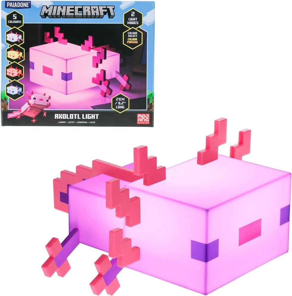 Paladone Minecraft Axolotl lempa
