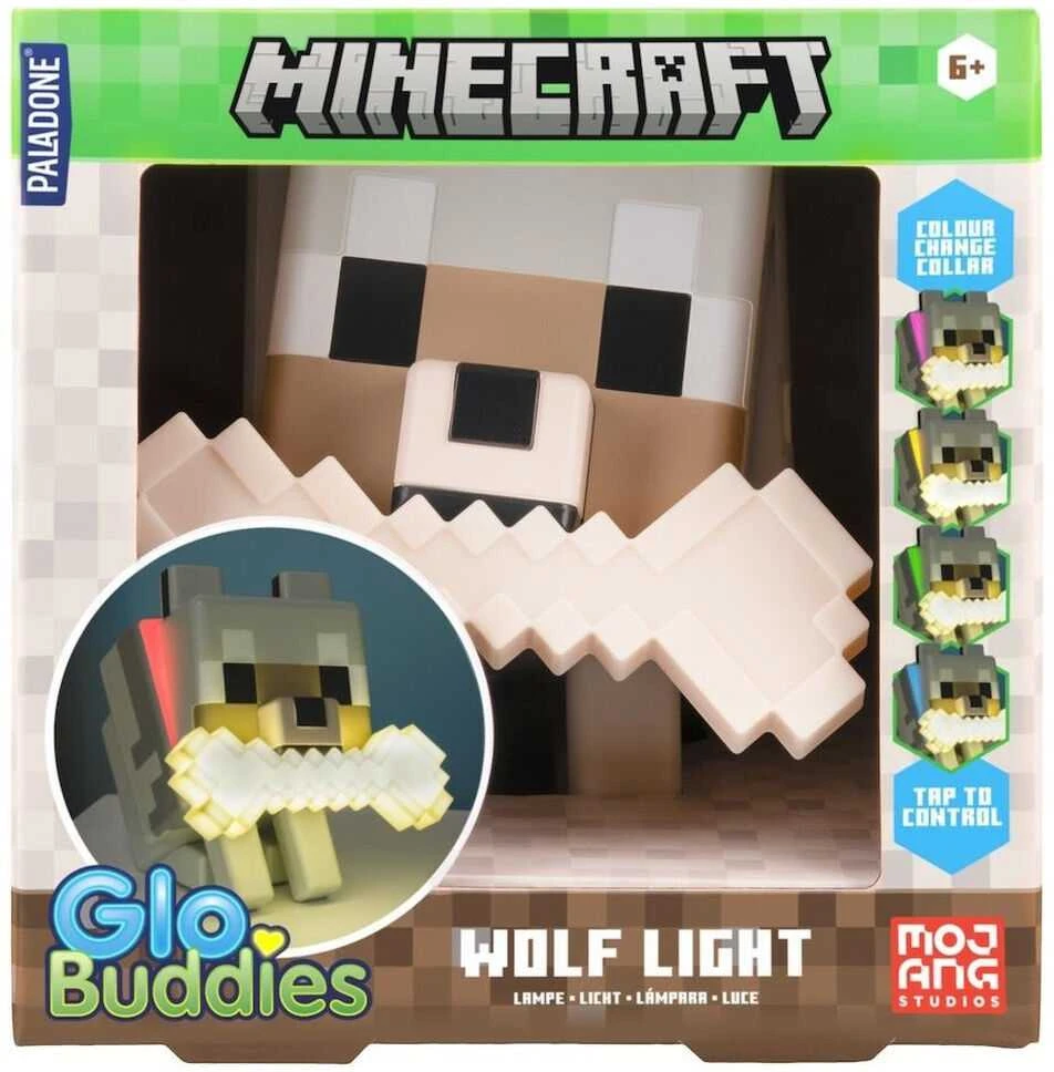 Paladone Minecraft Wolf GloBuddies lempa | 14.3 cm