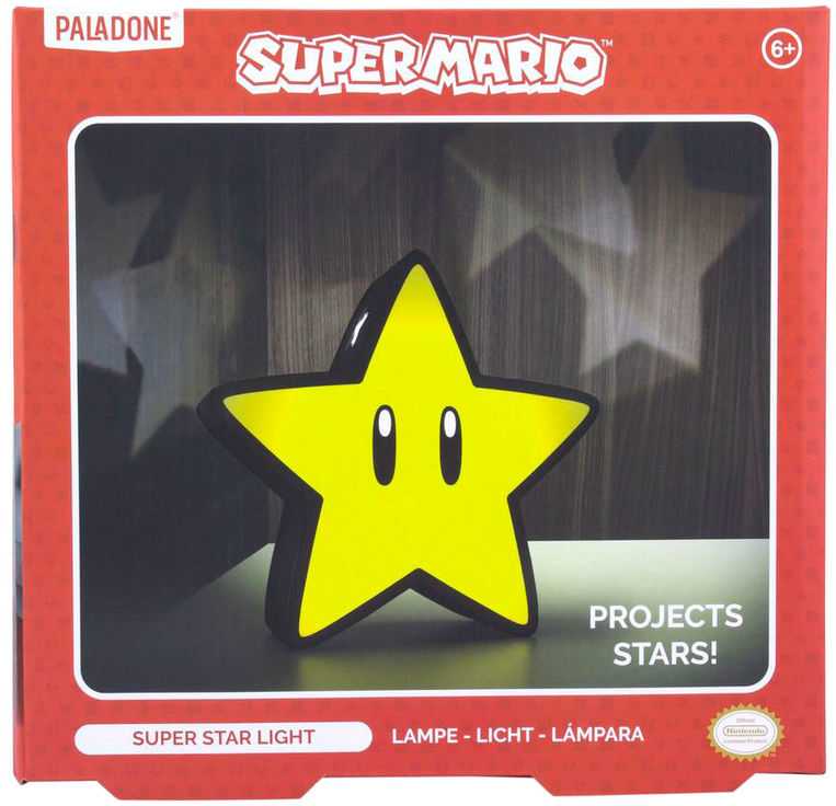 Paladone Super Mario Super Star šviesa 10 cm