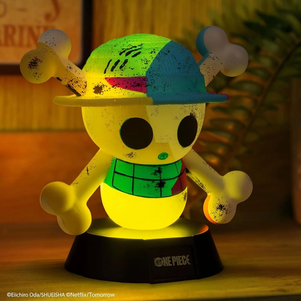 Paladone „One Piece“ – „Jolly Roger“ piktograma, skirta šviesai